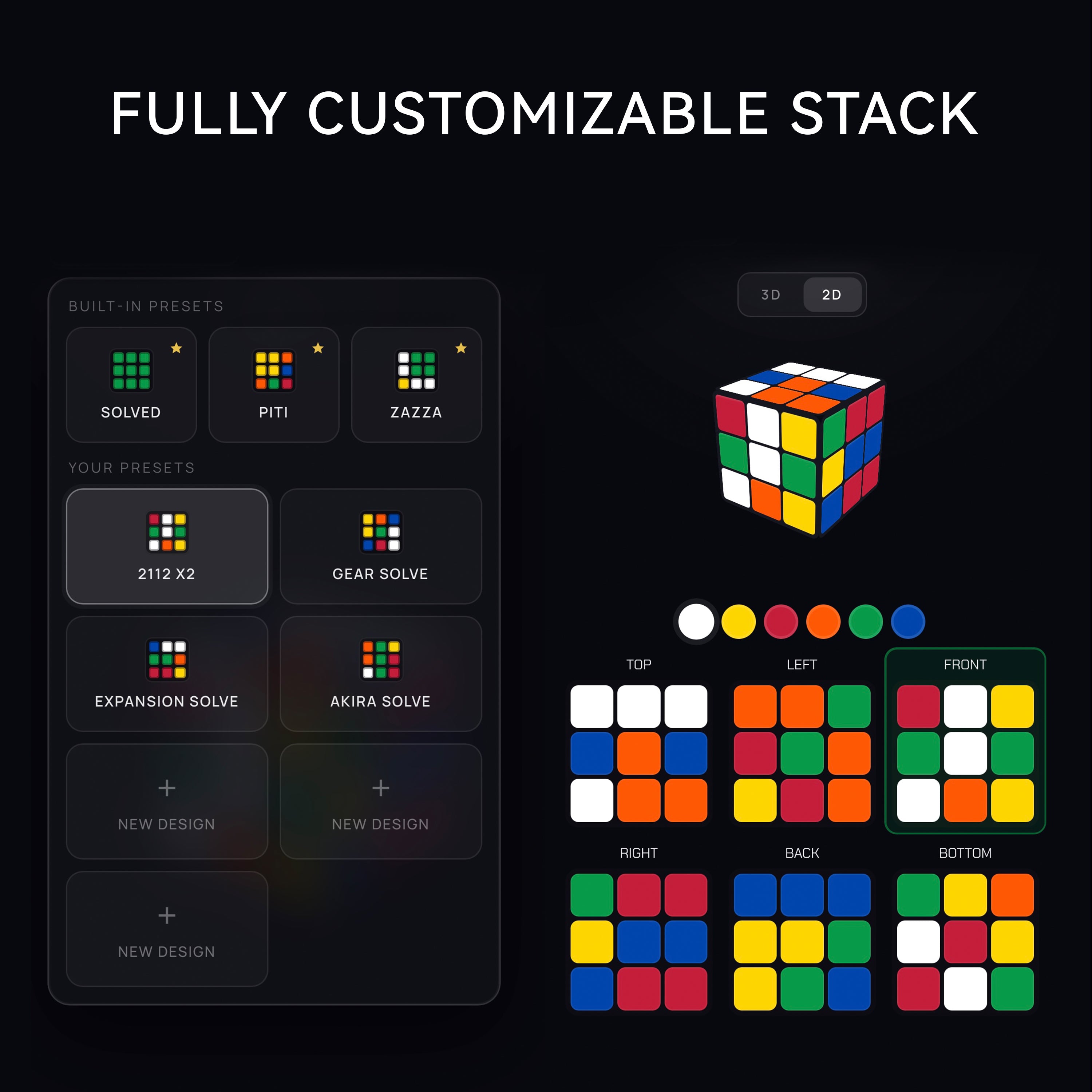 Coincubed custom stack editor
